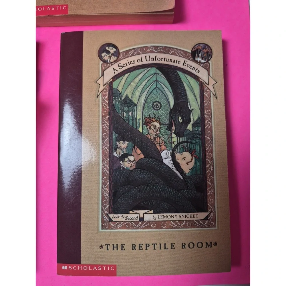 A‎ Series of Unfortunate Events Lemony Snicket 7 Books 1,2,3,4,6,7,8